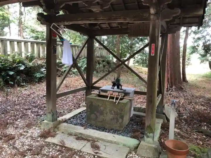 飯道神社の手水舎