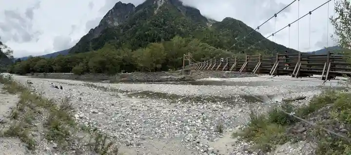 穂高神社奥宮の周辺
