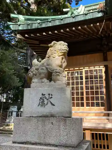 植田八幡神社の狛犬