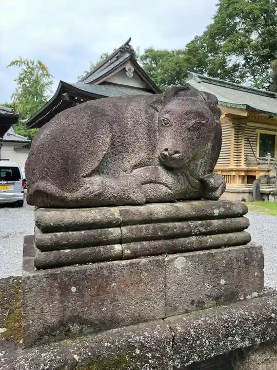 朝日森天満宮の狛犬