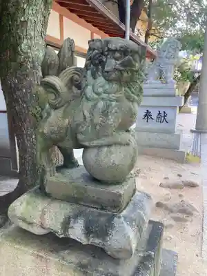 空鞘稲生神社の狛犬