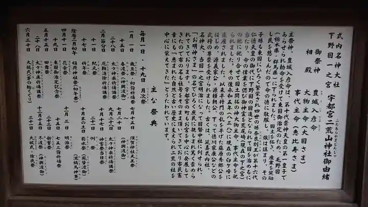 宇都宮二荒山神社の歴史