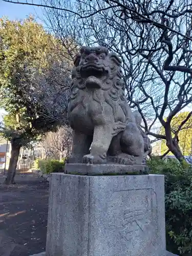 新井天神北野神社の狛犬