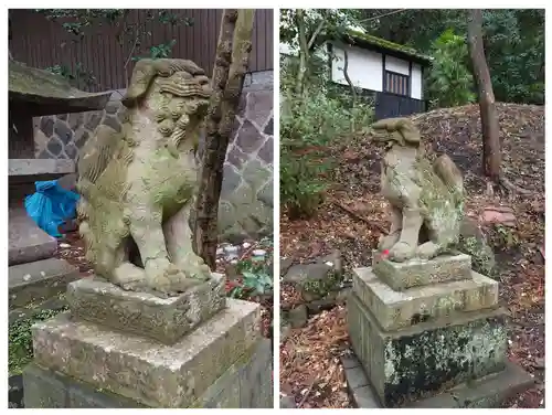 八幡朝見神社の狛犬