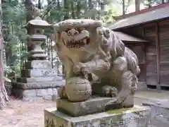 神明神社の狛犬