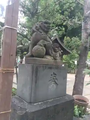鳩森八幡神社の狛犬