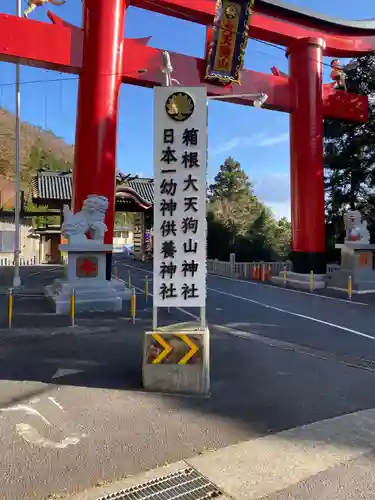 箱根大天狗山神社の鳥居