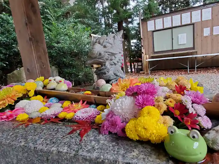 滑川神社 - 仕事と子どもの守り神の手水舎