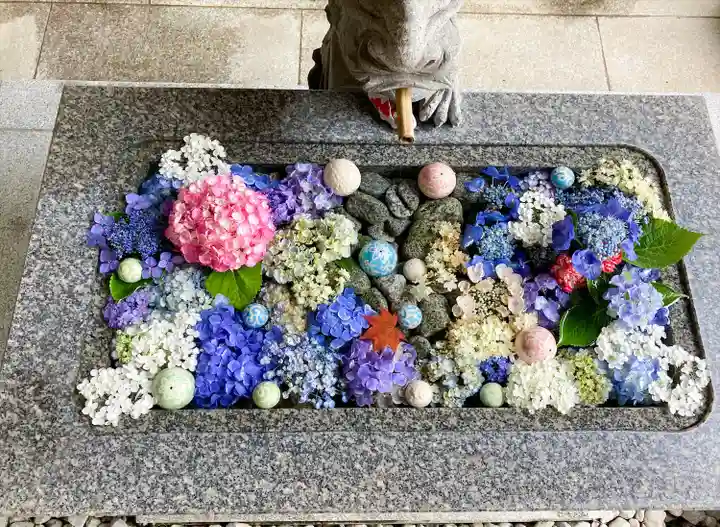 滑川神社 - 仕事と子どもの守り神の手水舎
