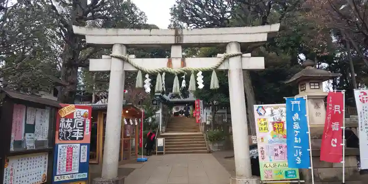 太子堂八幡神社の鳥居