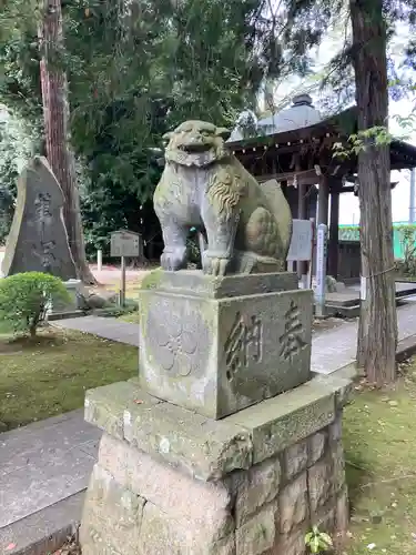 朝日森天満宮の狛犬