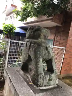 穏田神社の狛犬