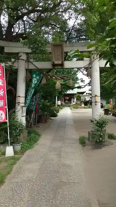江北氷川神社の鳥居