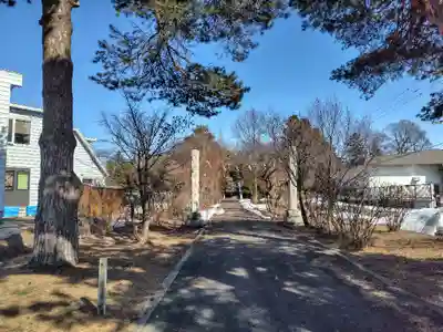 東神楽神社の庭園