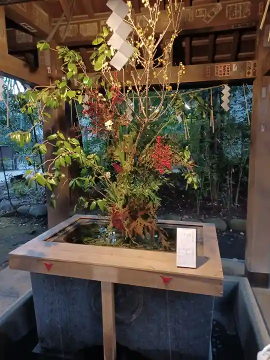 赤坂氷川神社の手水舎