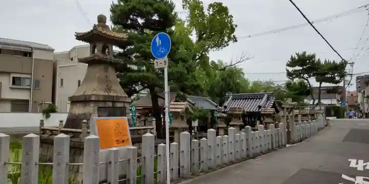 浅澤社(住吉大社境外末社)の周辺