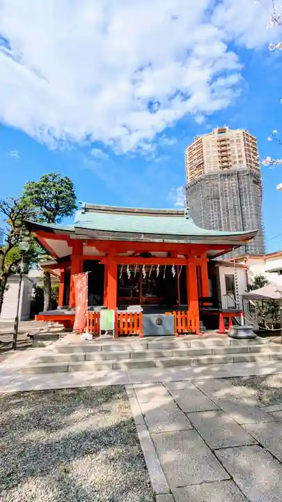麻布氷川神社の本殿・本堂