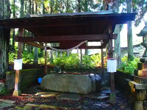 上野八幡神社の手水舎