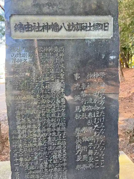 諏訪八幡神社の歴史