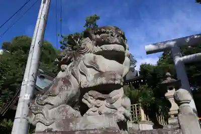 安積國造神社の狛犬