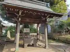 上高田氷川神社の手水