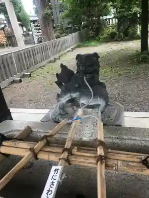 阿豆佐味天神社 立川水天宮の手水舎