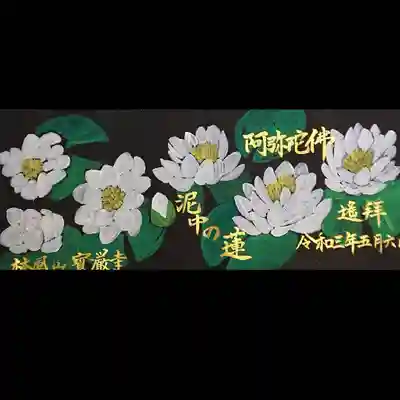 睡蓮の御朱印を描いてみました