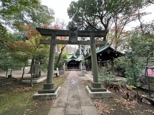 上石原若宮八幡神社の鳥居