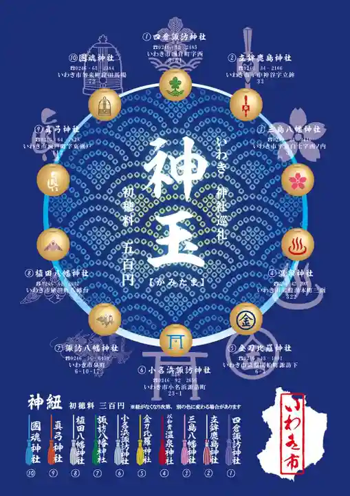 温泉神社〜いわき湯本温泉〜の授与品その他