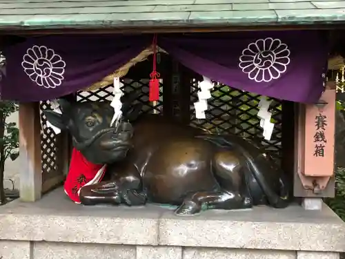 露天神社（お初天神）の狛犬