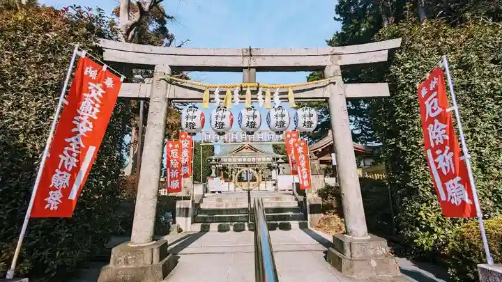 中野沼袋氷川神社の鳥居