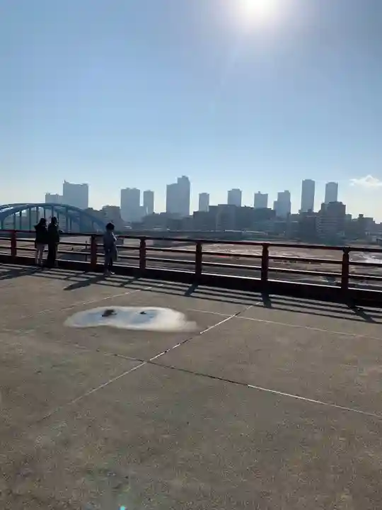 多摩川浅間神社の景色