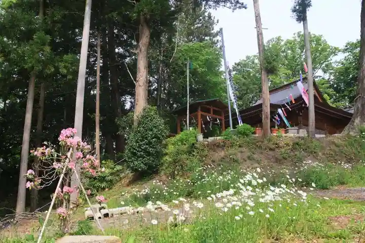 阿久津「田村神社」(郡山市阿久津町)旧社名:伊豆箱根三嶋三社の景色