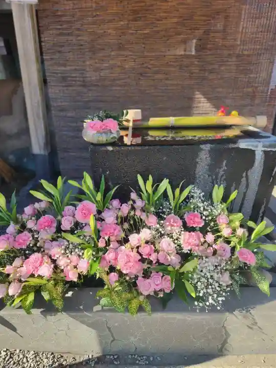 上尾御嶽神社の手水舎