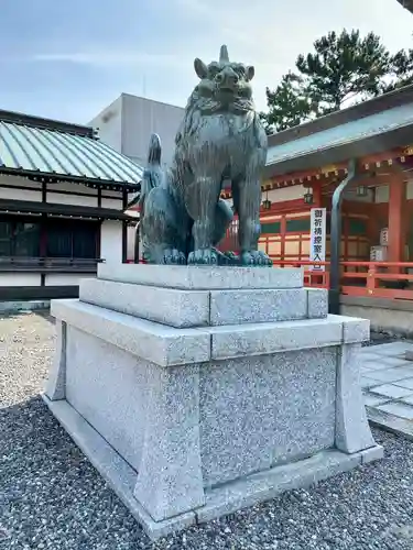 五社神社　諏訪神社の狛犬