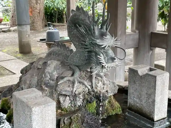 所澤神明社の手水舎