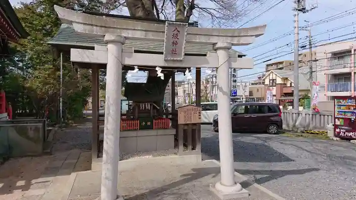 越谷香取神社の鳥居