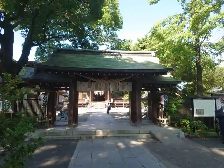 葛飾八幡宮の山門・神門
