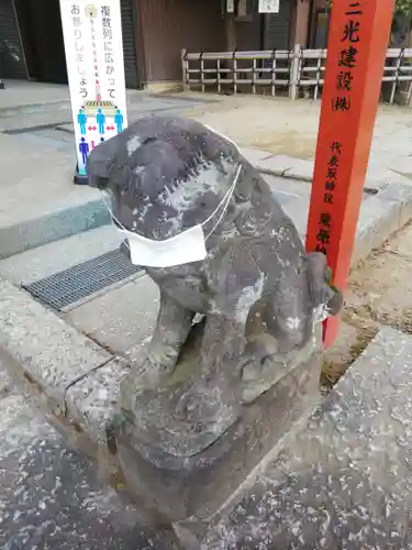 川越八幡宮の狛犬