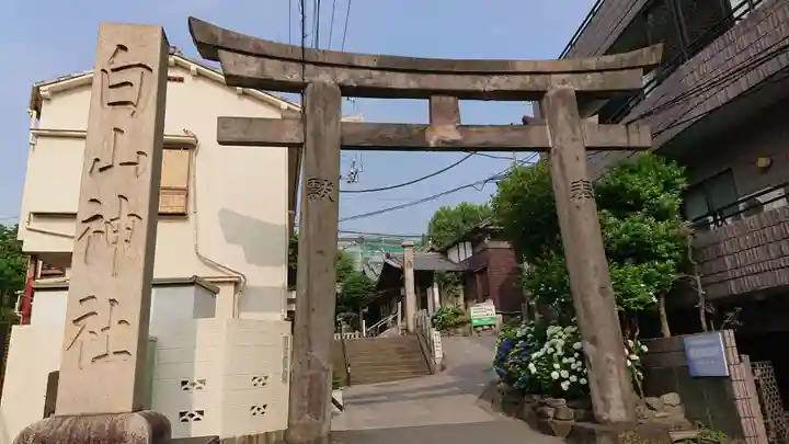 白山神社の鳥居
