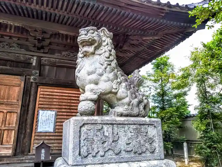 越野神社の狛犬