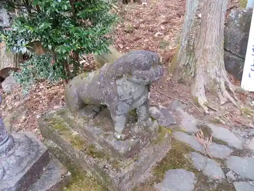 中之嶽神社の狛犬