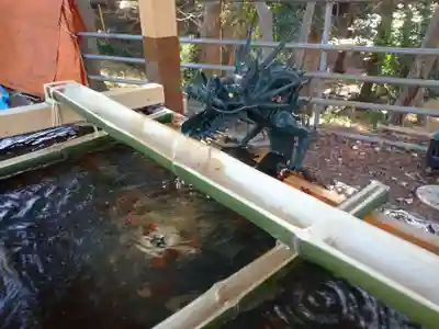 下総国三山　二宮神社の手水舎