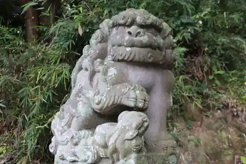 阿久津「田村神社」（郡山市阿久津町）旧社名：伊豆箱根三嶋三社の狛犬