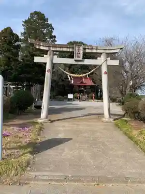 天狗山雷電神社の鳥居