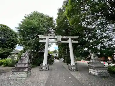 阿豆佐味天神社 立川水天宮の鳥居
