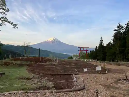 河口浅間神社の景色