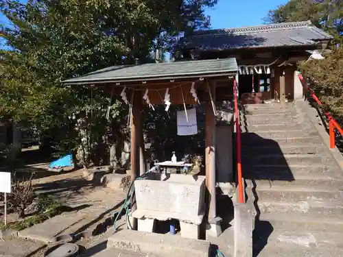 上中居諏訪神社の手水