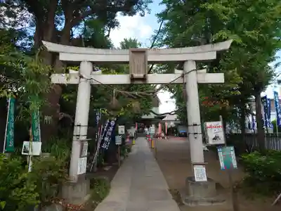 江北氷川神社の鳥居