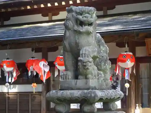 鏡石鹿嶋神社 ＊安産・開運・勝利の神さま＊の狛犬